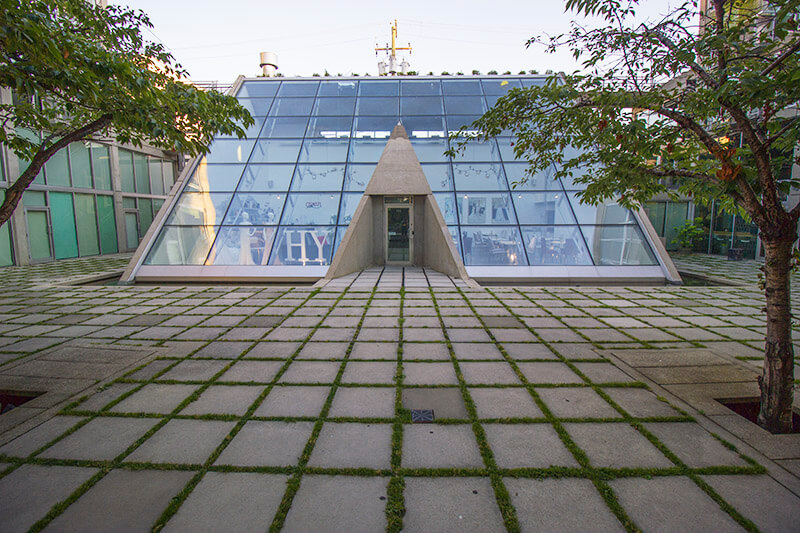 Vancouver waterfall building